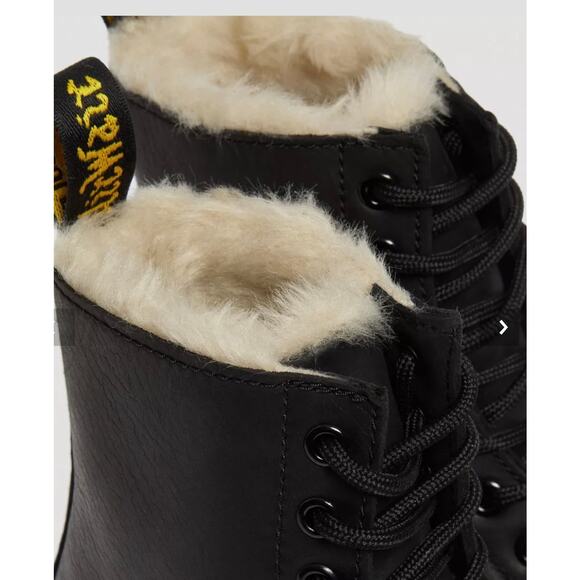 DR MARTENS FAUX FUR CLASSIC BOOTS - Picture 15 of 16